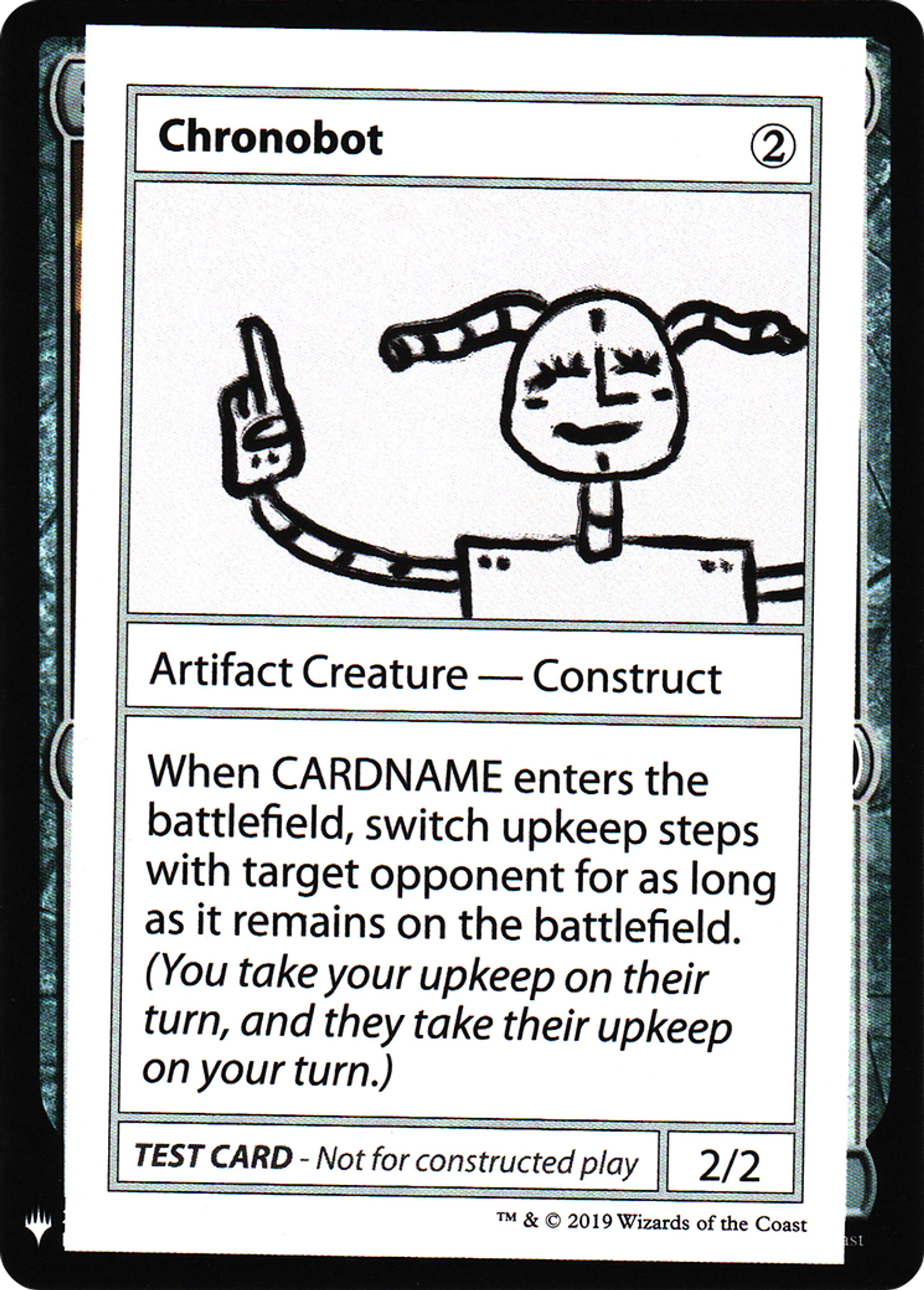 Chronobot — Mystery Booster Playtest Cards 2019 — Magic: The Gathering