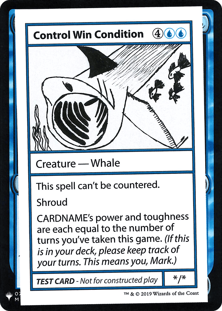 Control Win Condition — Mystery Booster Playtest Cards 2019 — Magic: The Gathering