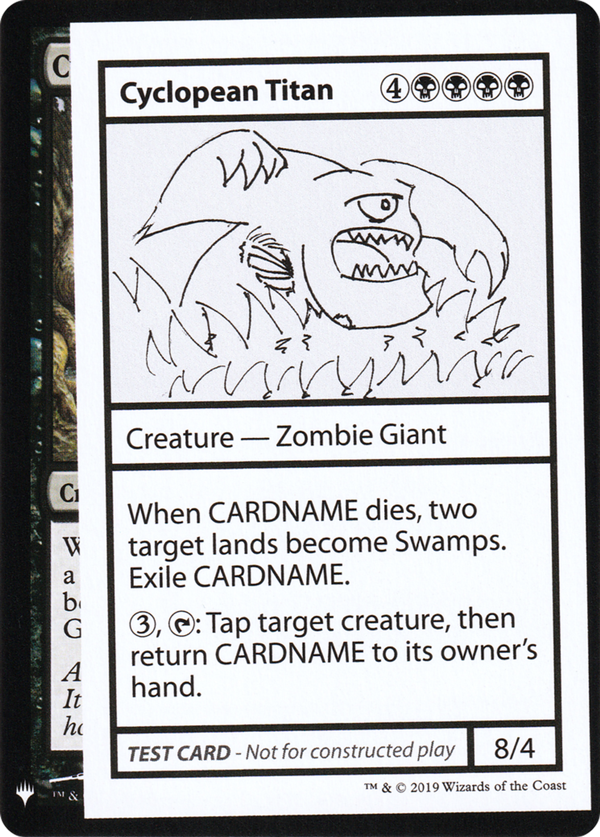 Cyclopean Titan — Mystery Booster Playtest Cards 2019 — Magic: The Gathering