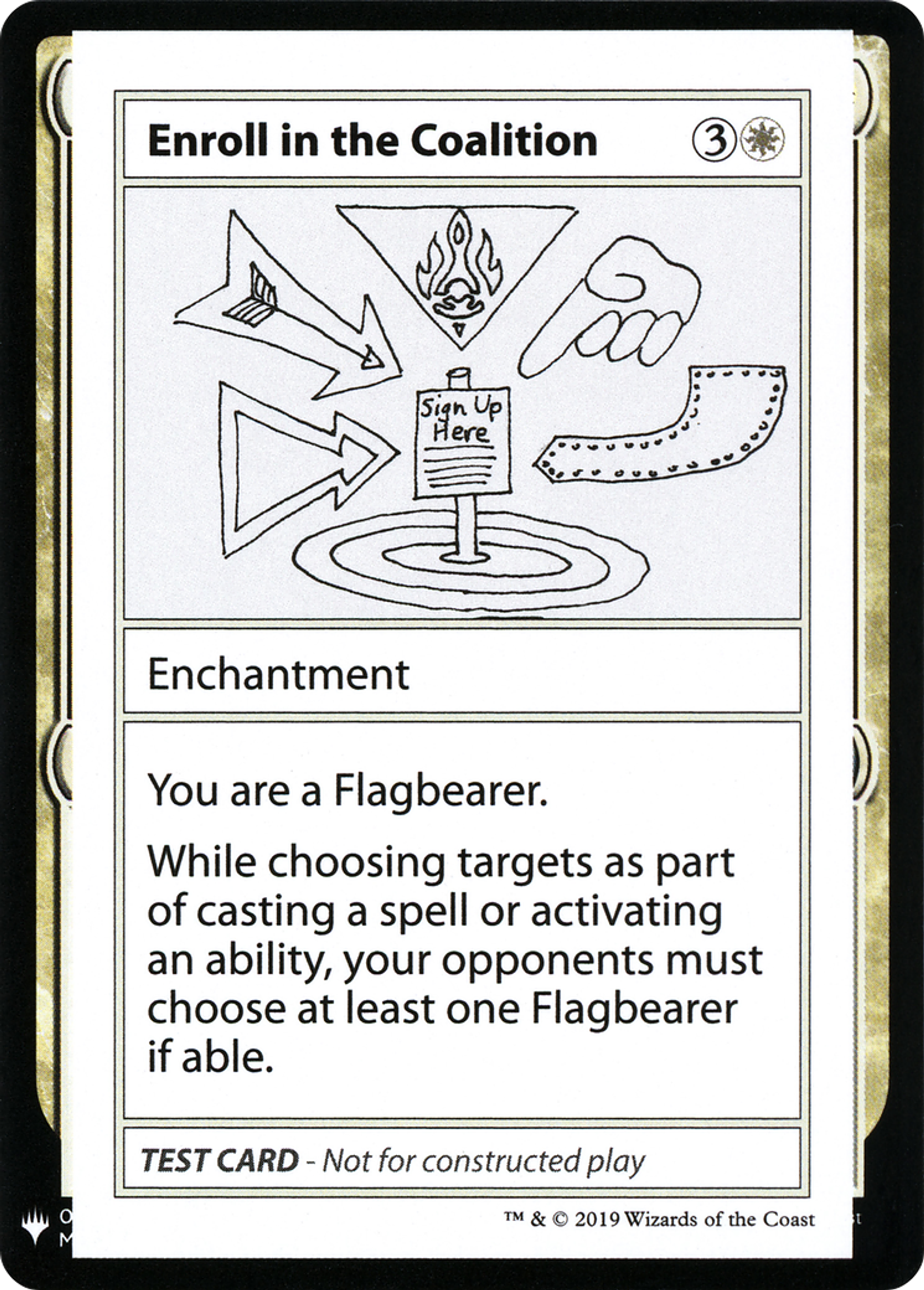 Enroll in the Coalition — Mystery Booster Playtest Cards 2019 — Magic: The Gathering