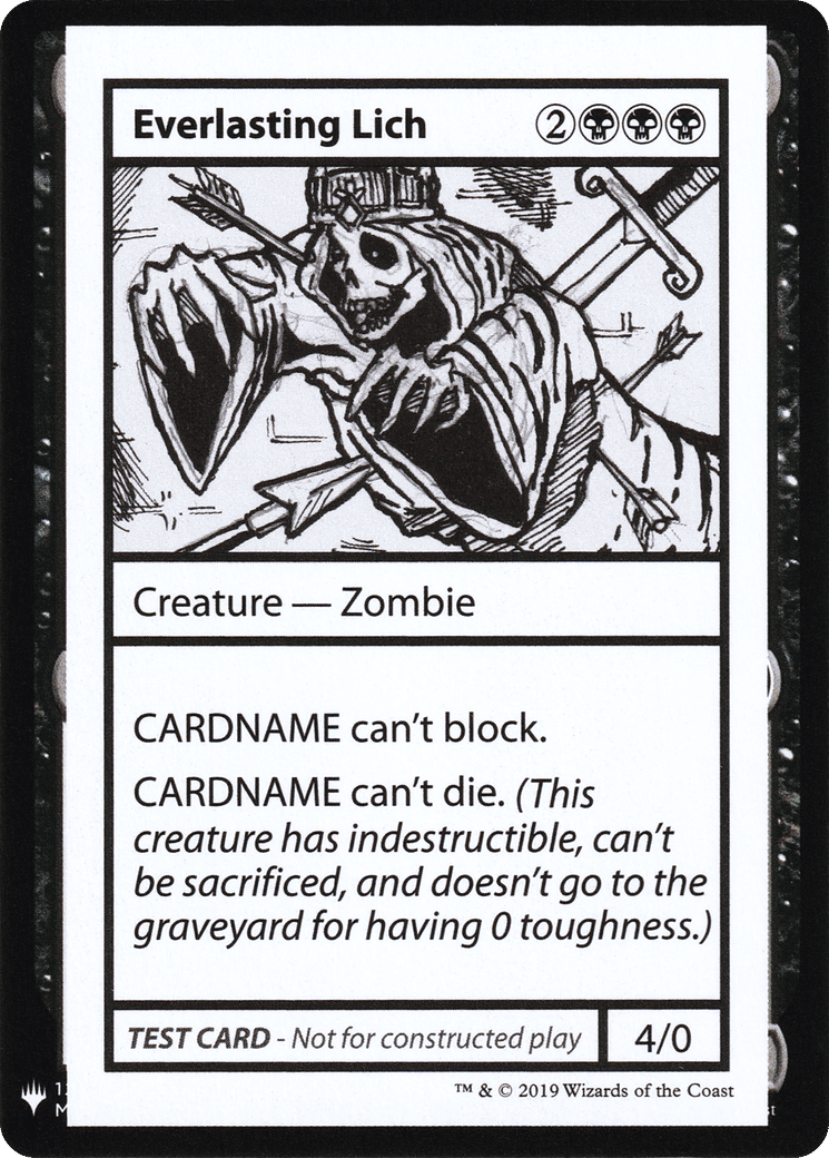 Everlasting Lich — Mystery Booster Playtest Cards 2019 — Magic: The Gathering