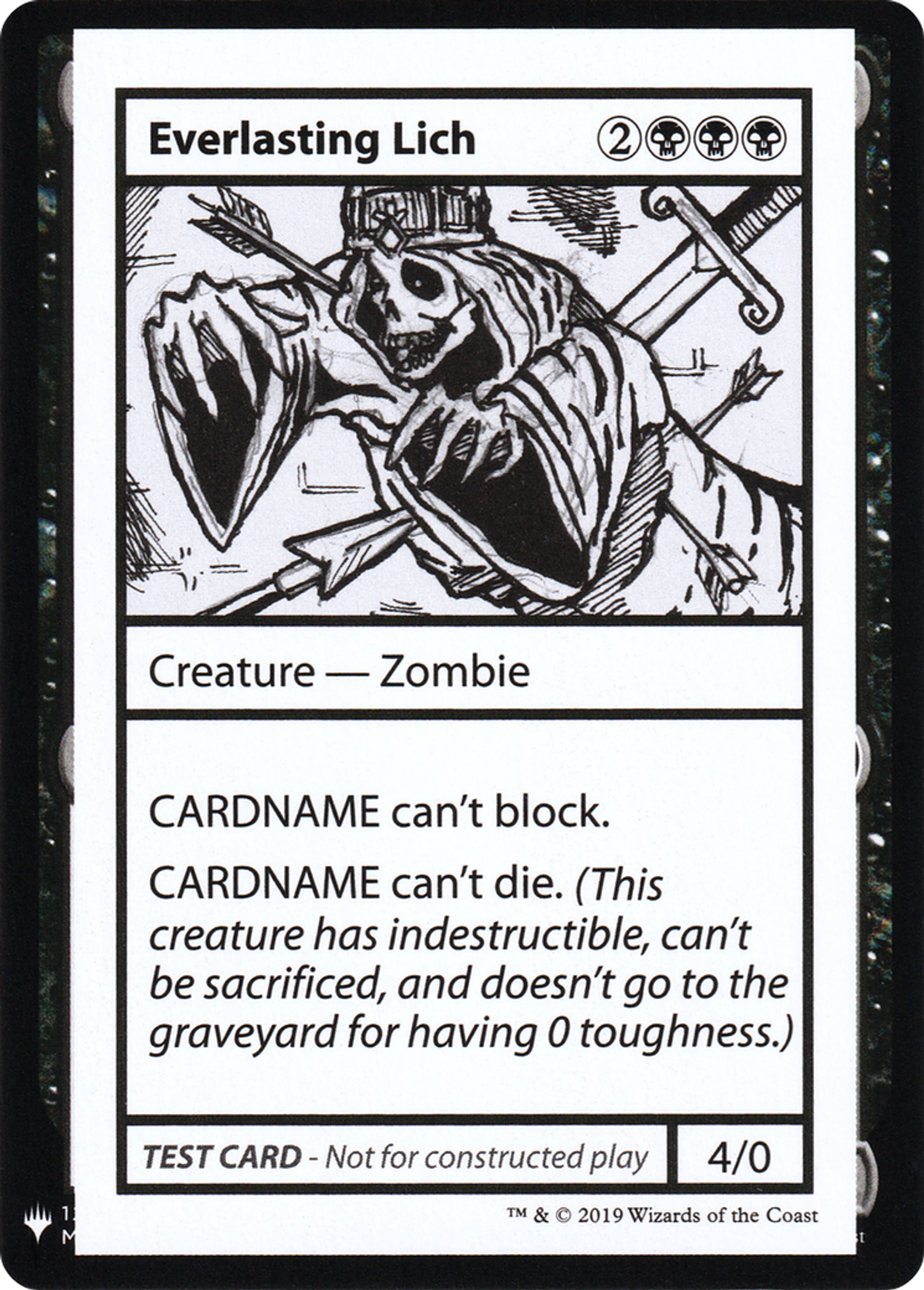 Everlasting Lich — Mystery Booster Playtest Cards 2019 — Magic: The Gathering