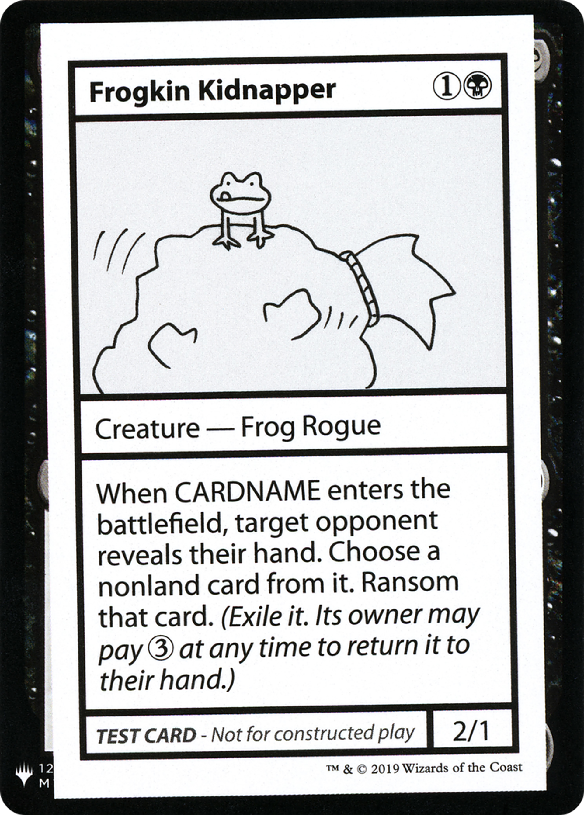 Frogkin Kidnapper — Mystery Booster Playtest Cards 2019 — Magic: The Gathering