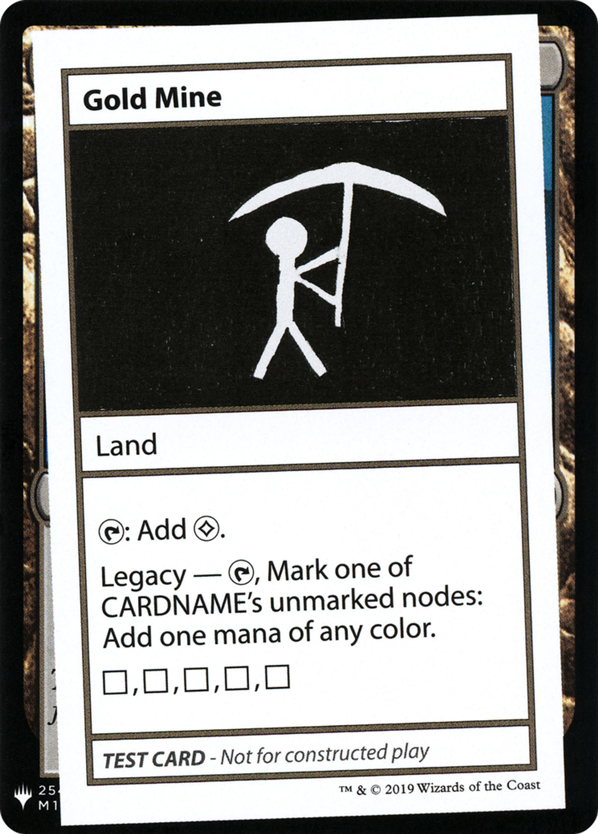Gold Mine — Mystery Booster Playtest Cards 2019 — Magic: The Gathering