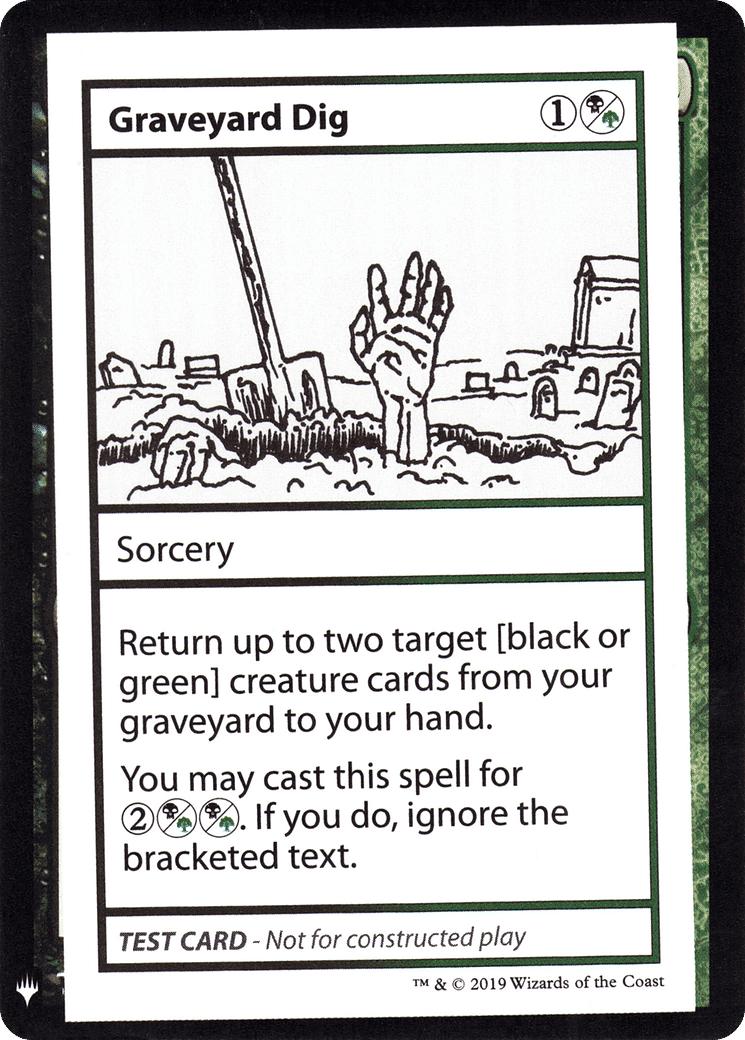 Graveyard Dig — Mystery Booster Playtest Cards 2019 — Magic: The Gathering