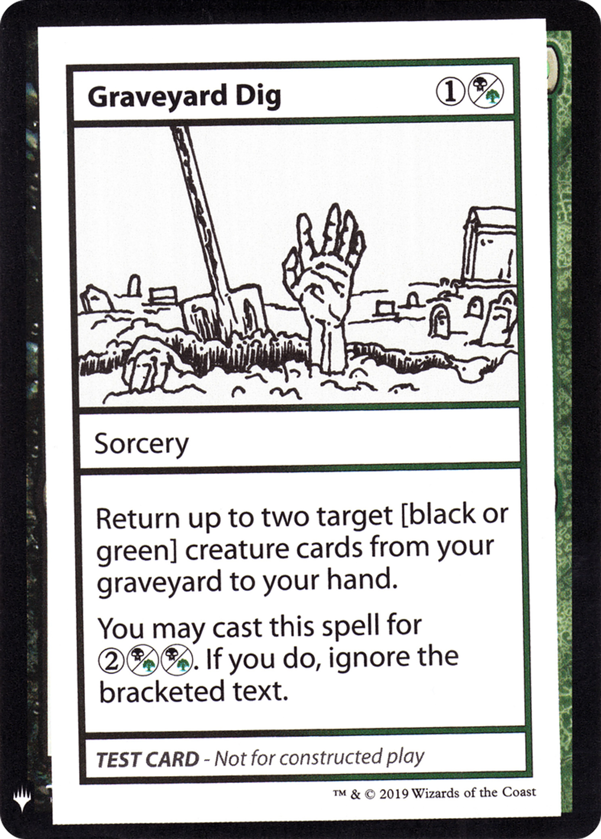 Graveyard Dig — Mystery Booster Playtest Cards 2019 — Magic: The Gathering