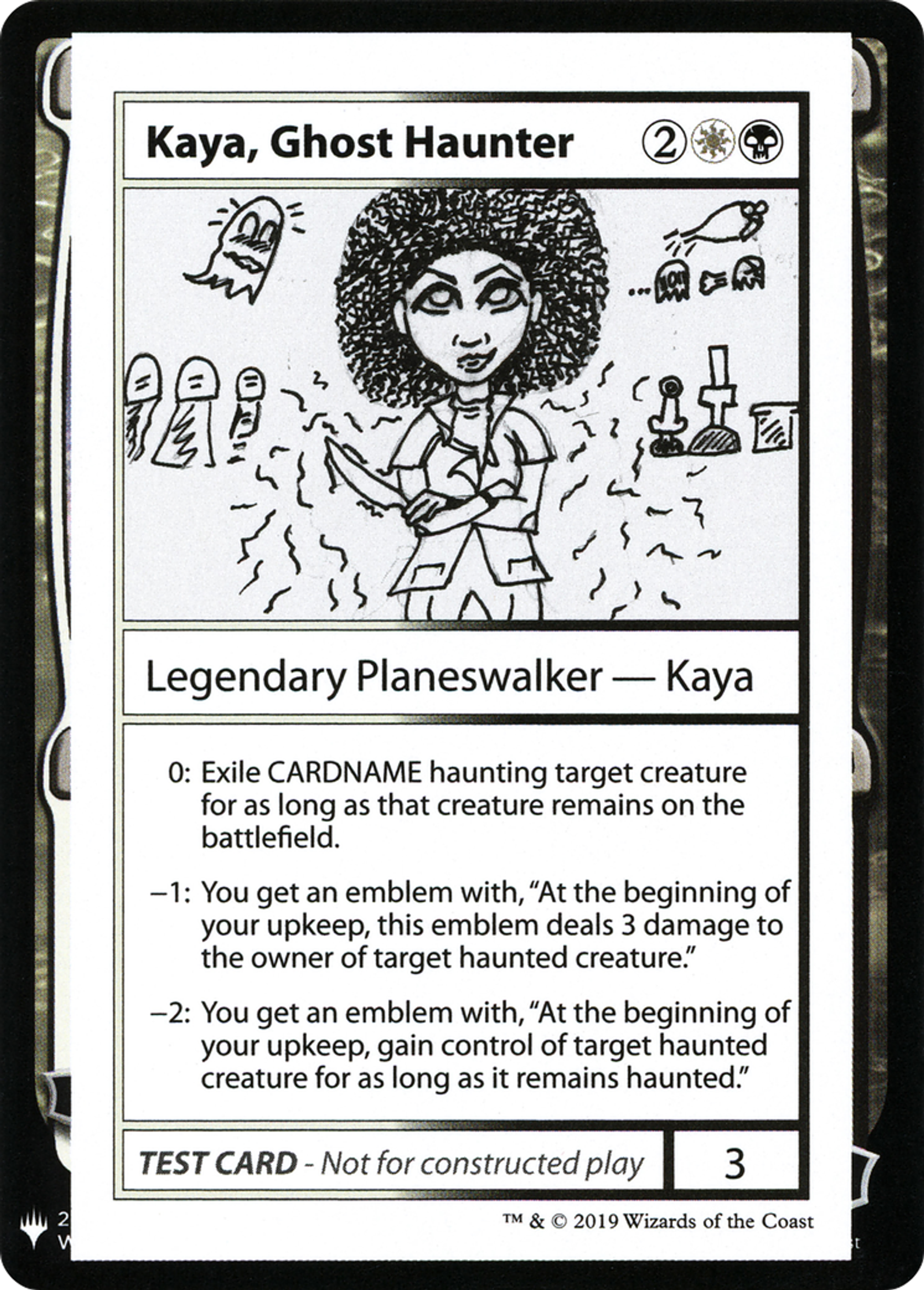 Kaya, Ghost Haunter — Mystery Booster Playtest Cards 2019 — Magic: The Gathering