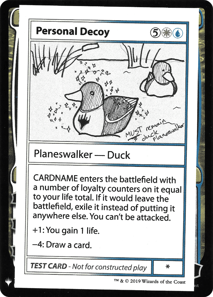 Personal Decoy — Mystery Booster Playtest Cards 2019 — Magic: The Gathering