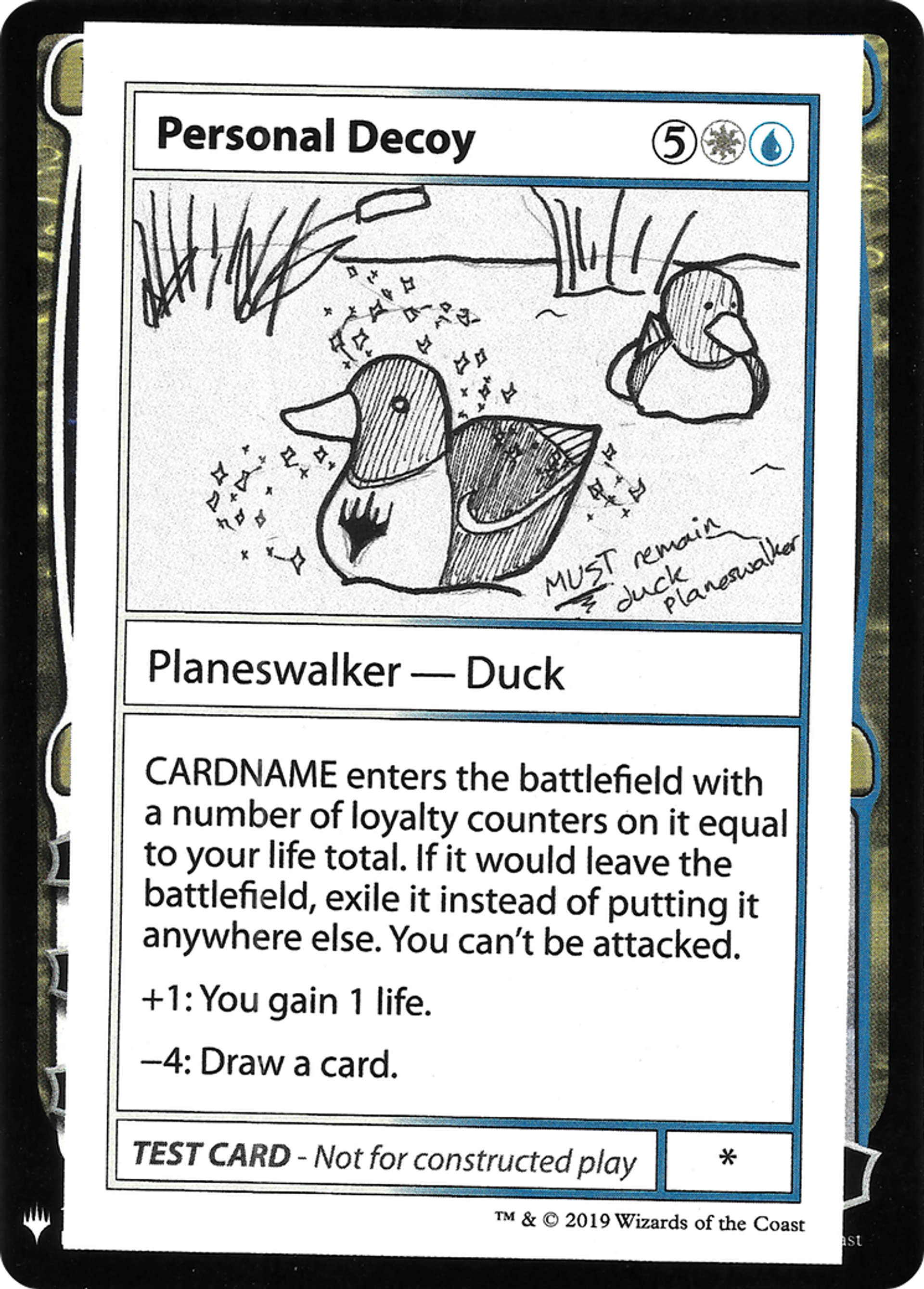 Personal Decoy — Mystery Booster Playtest Cards 2019 — Magic: The Gathering