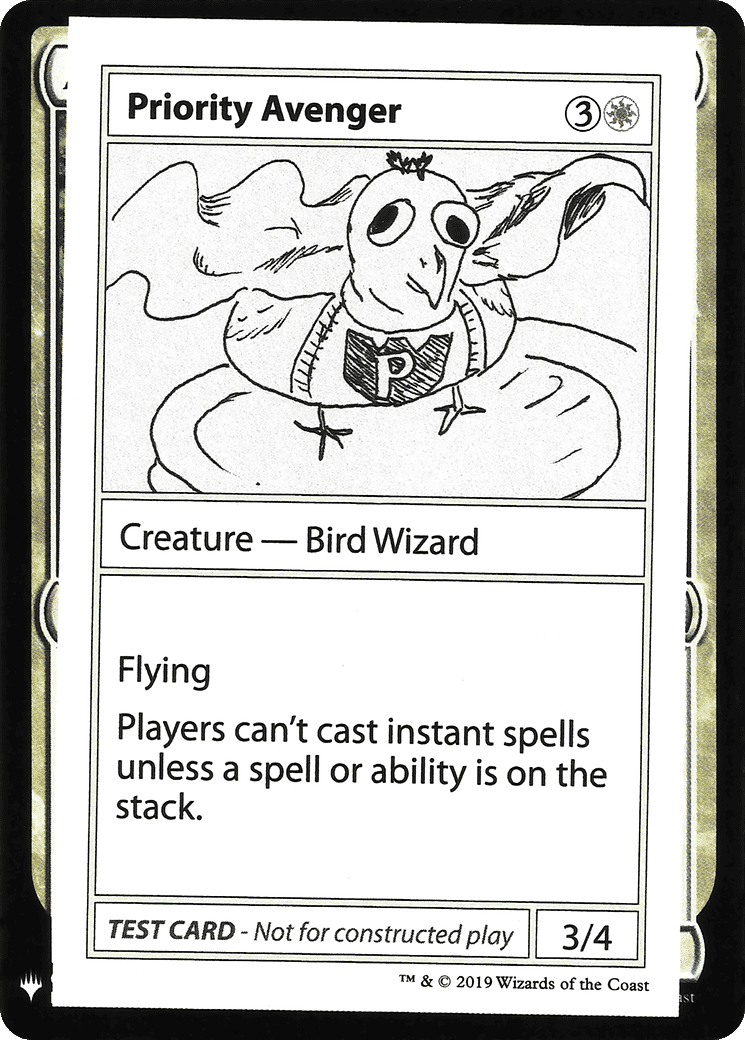 Priority Avenger — Mystery Booster Playtest Cards 2019 — Magic: The Gathering