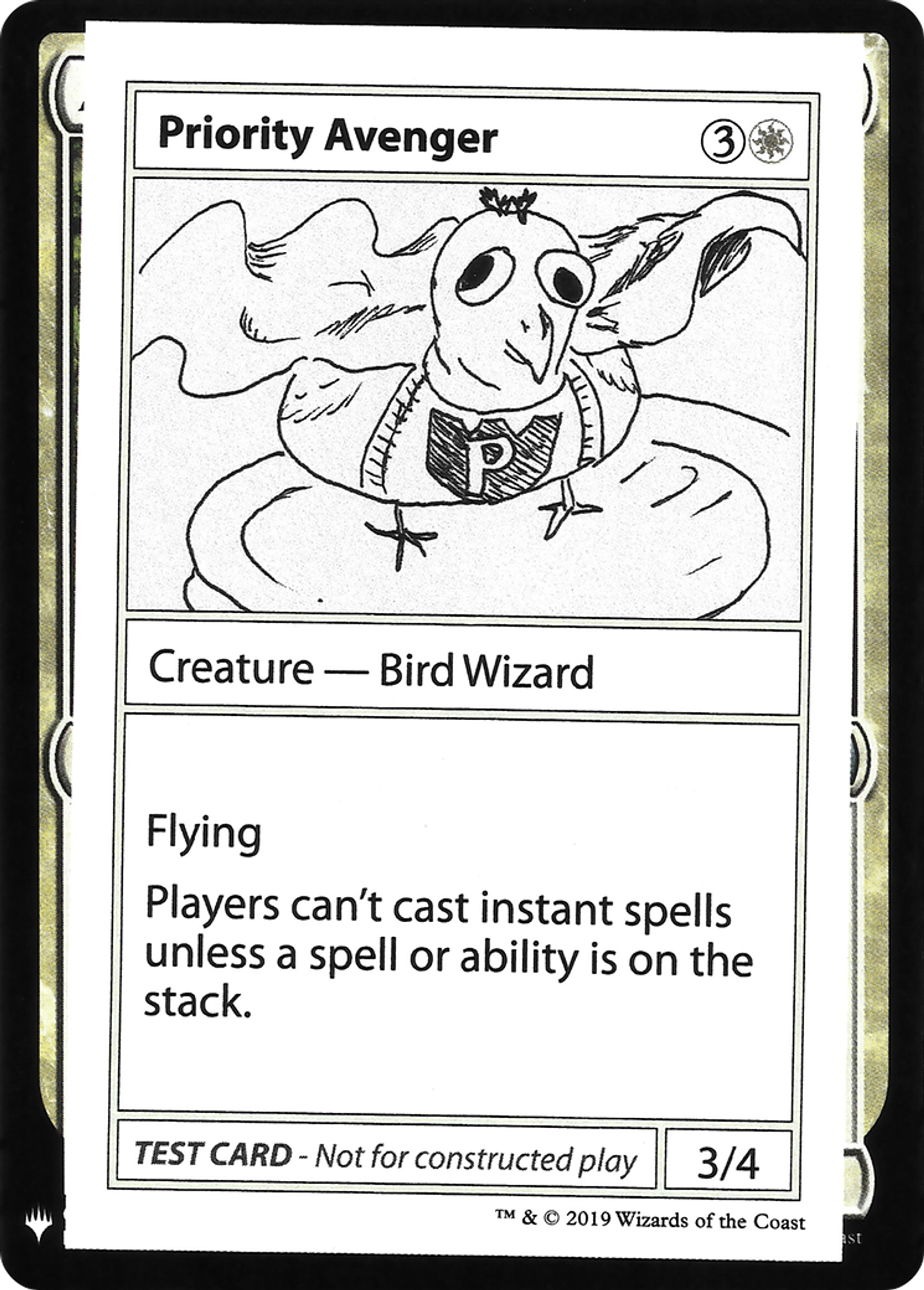 Priority Avenger — Mystery Booster Playtest Cards 2019 — Magic: The Gathering