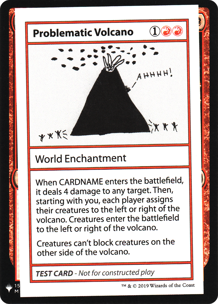 Problematic Volcano — Mystery Booster Playtest Cards 2019 — Magic: The Gathering