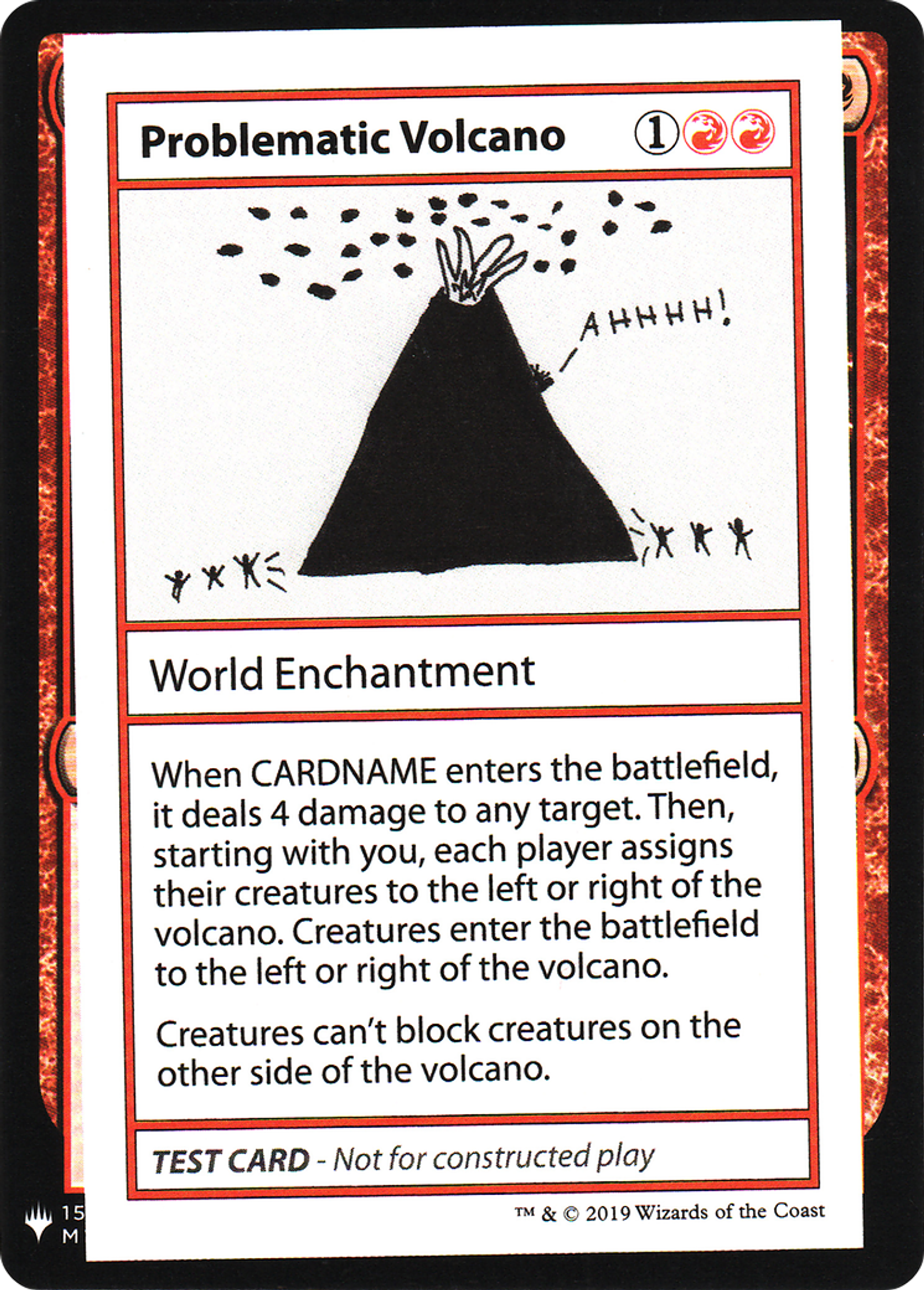 Problematic Volcano — Mystery Booster Playtest Cards 2019 — Magic: The Gathering