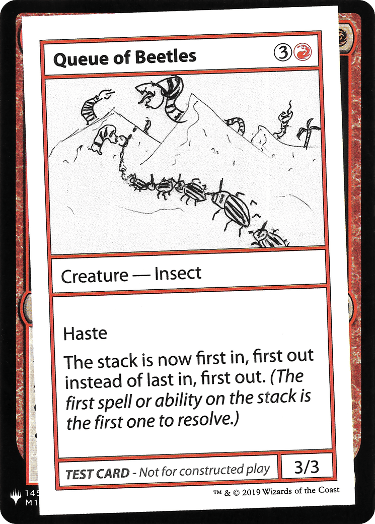 Queue of Beetles — Mystery Booster Playtest Cards 2019 — Magic: The Gathering