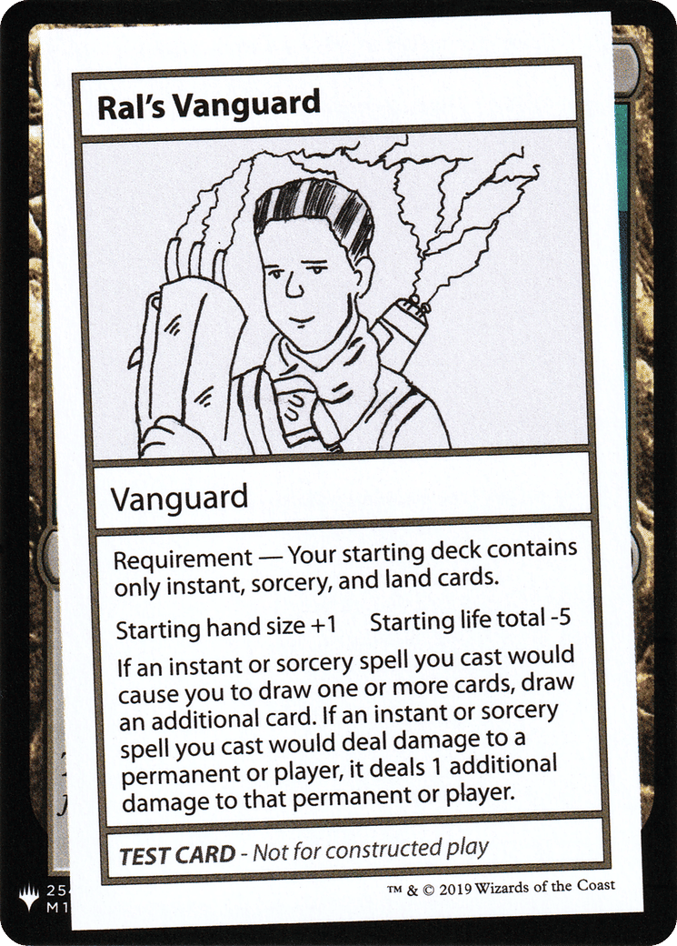 Ral's Vanguard — Mystery Booster Playtest Cards 2019 — Magic: The Gathering