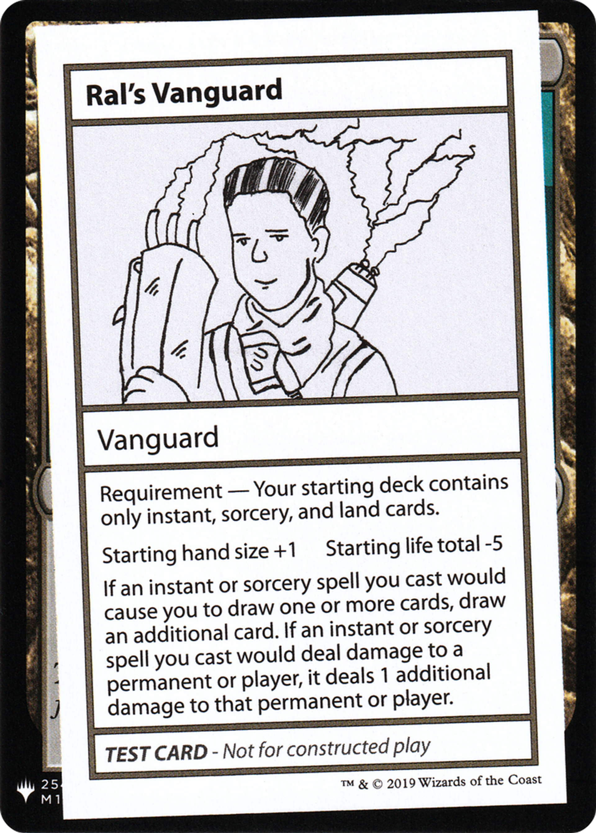 Ral's Vanguard — Mystery Booster Playtest Cards 2019 — Magic: The Gathering