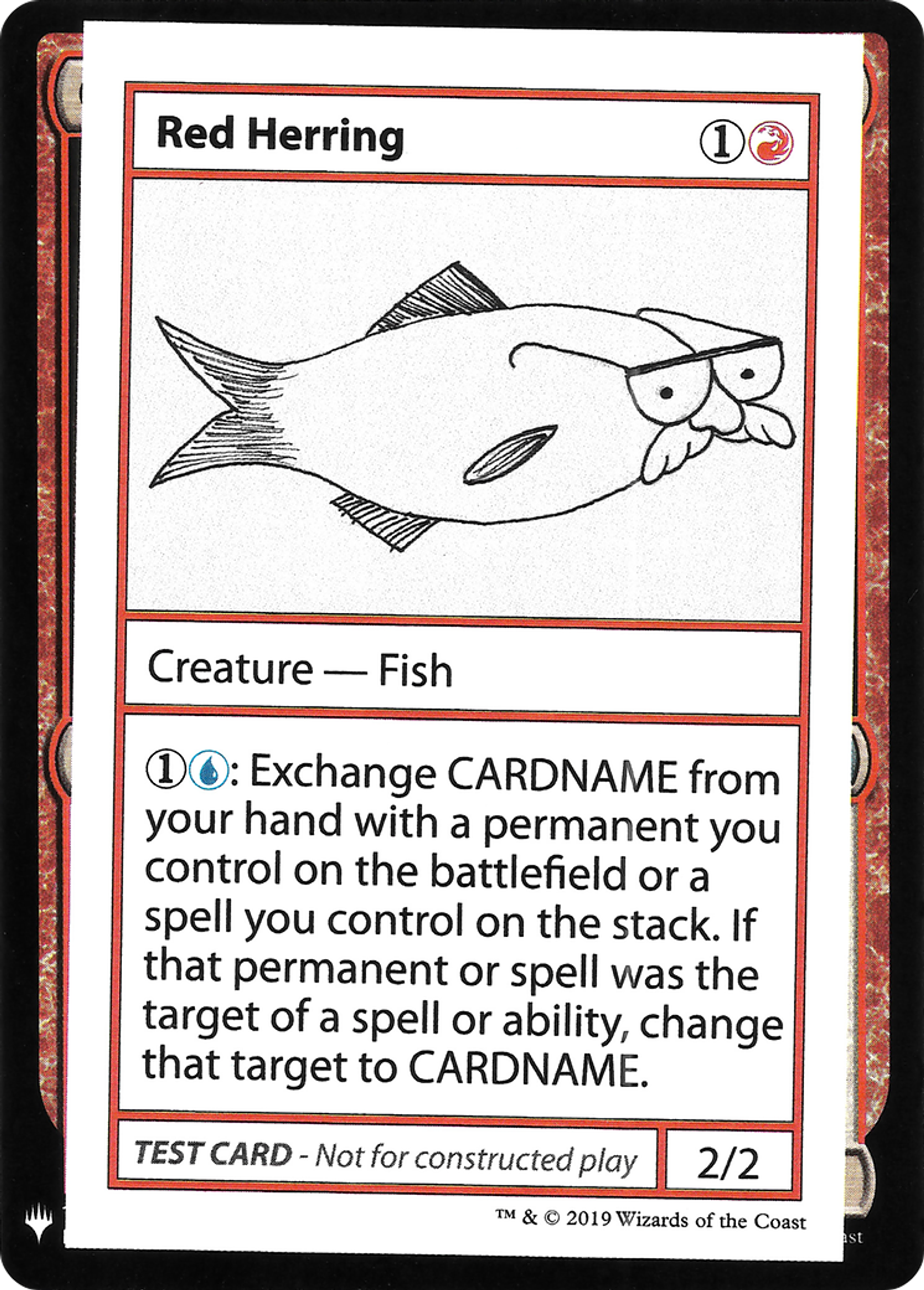 Red Herring — Mystery Booster Playtest Cards 2019 — Magic: The Gathering