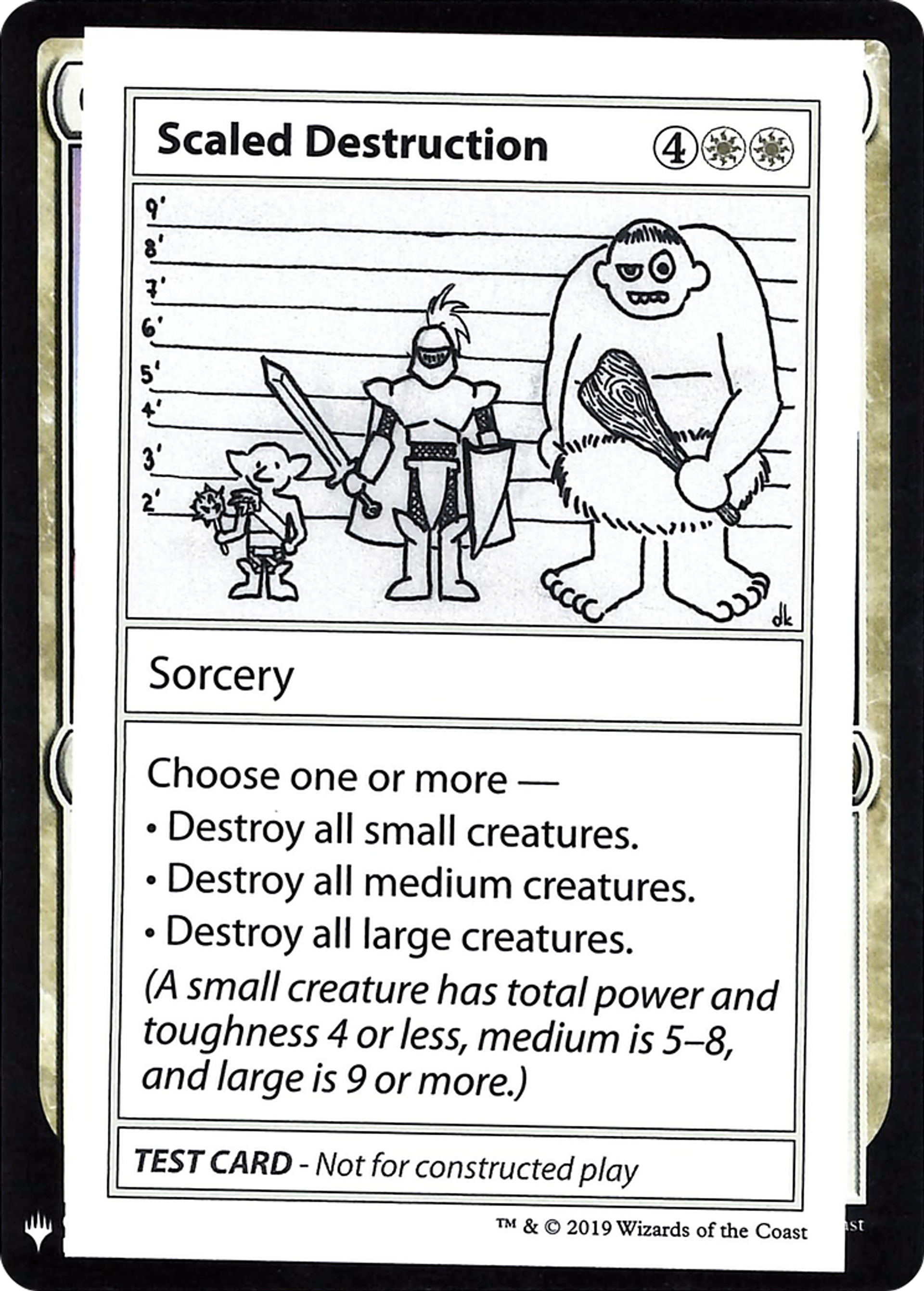 Scaled Destruction — Mystery Booster Playtest Cards 2019 — Magic: The Gathering
