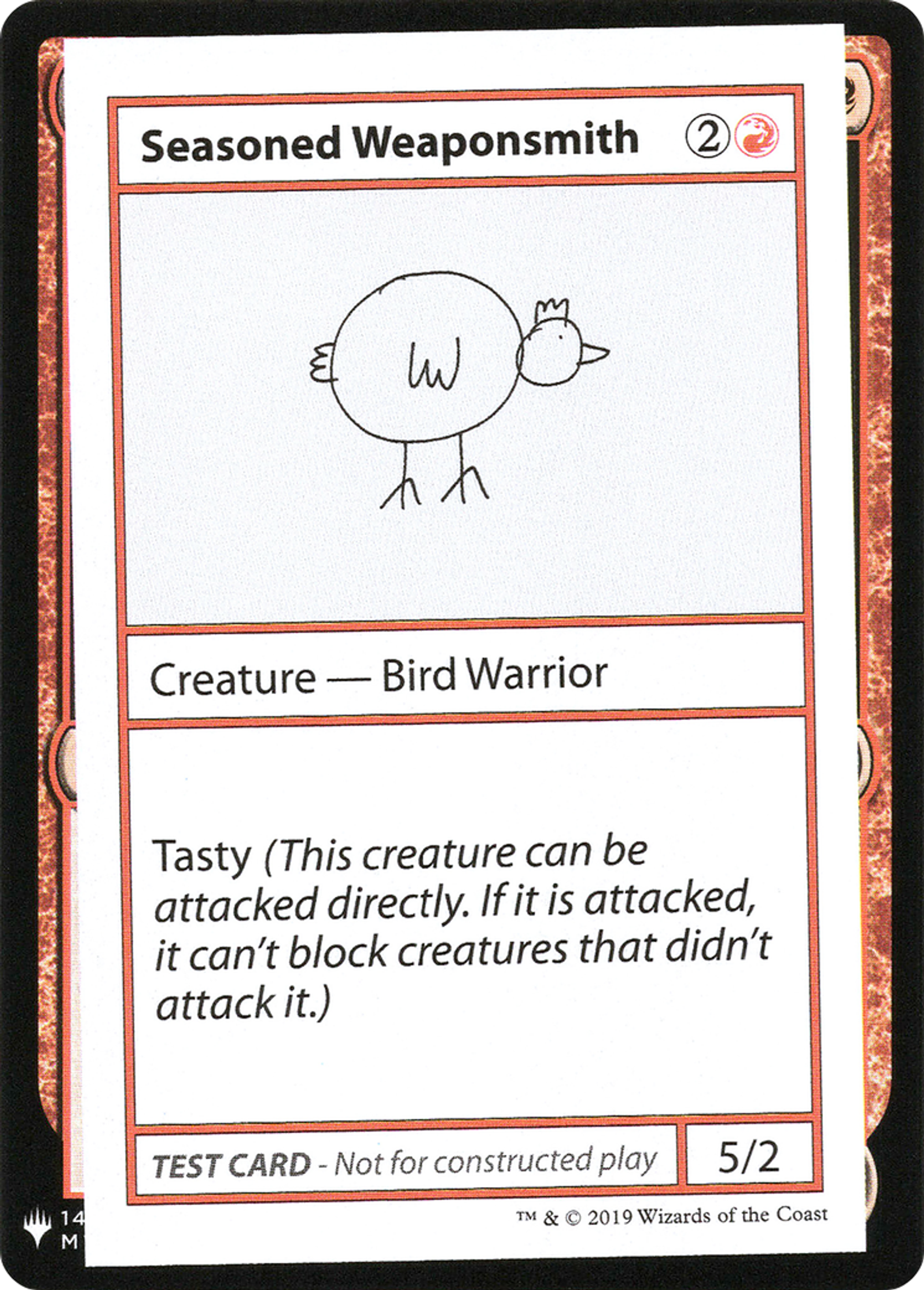 Seasoned Weaponsmith — Mystery Booster Playtest Cards 2019 — Magic: The Gathering