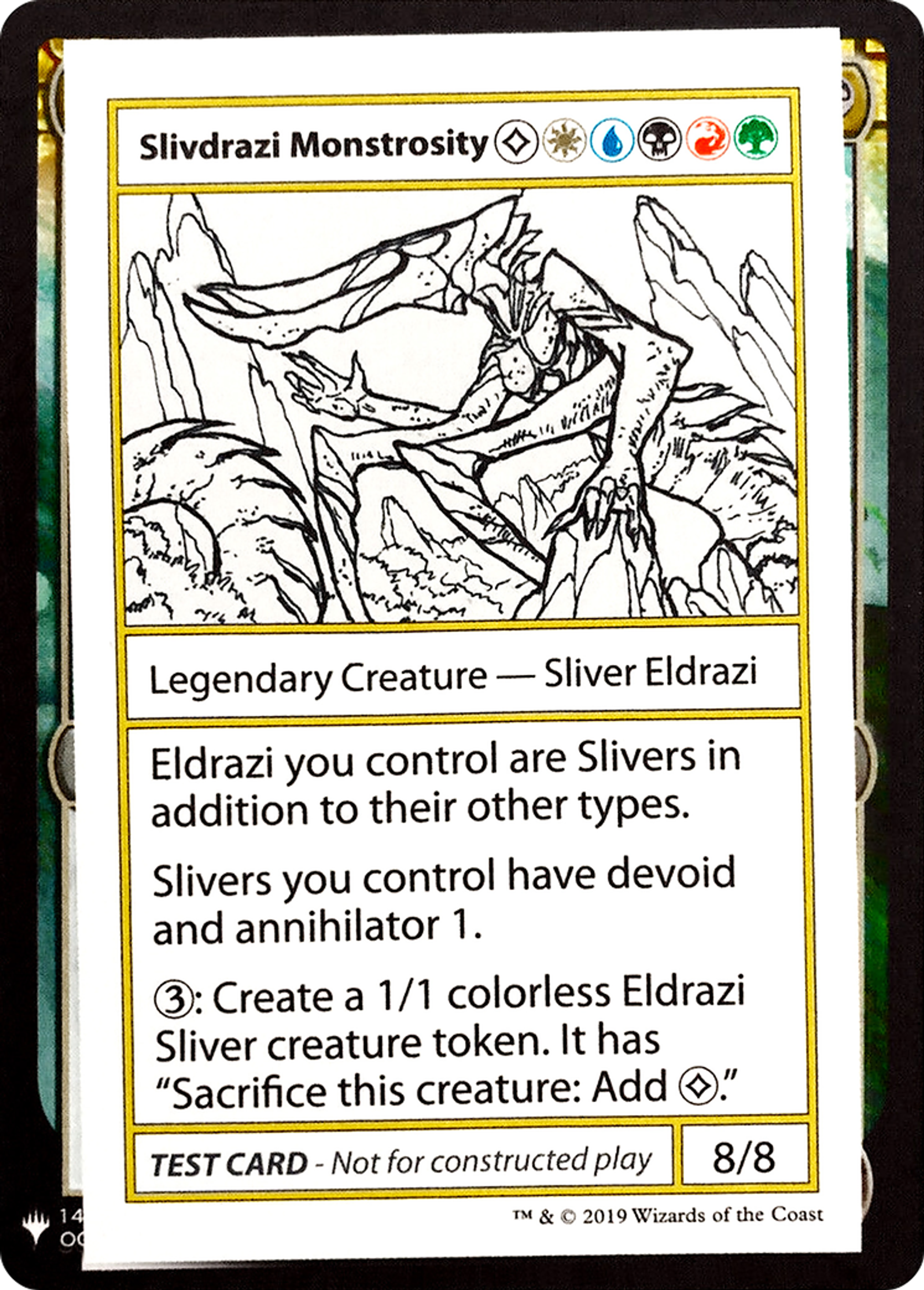 Slivdrazi Monstrosity — Mystery Booster Playtest Cards 2019 — Magic: The Gathering