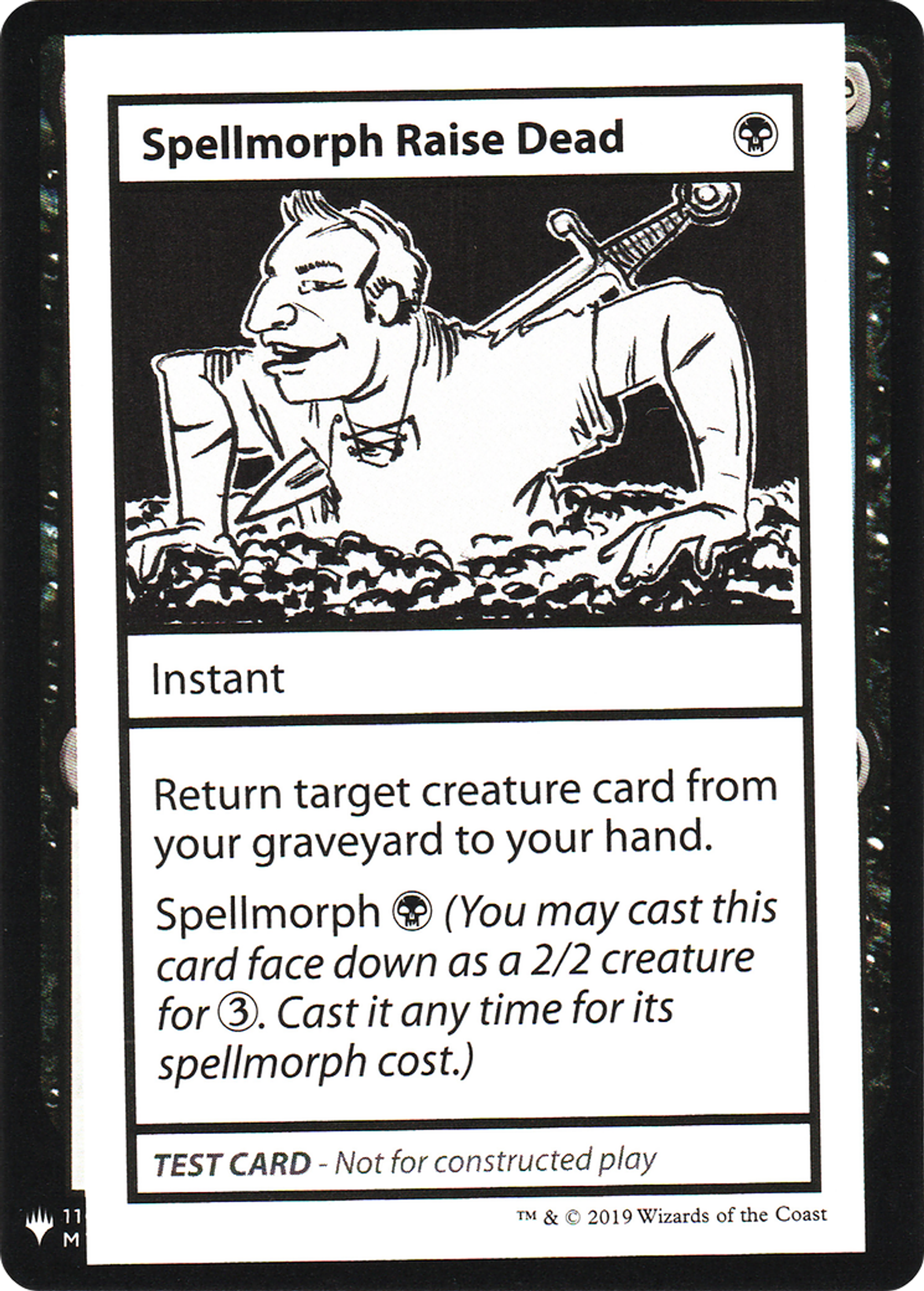Spellmorph Raise Dead — Mystery Booster Playtest Cards 2019 — Magic: The Gathering