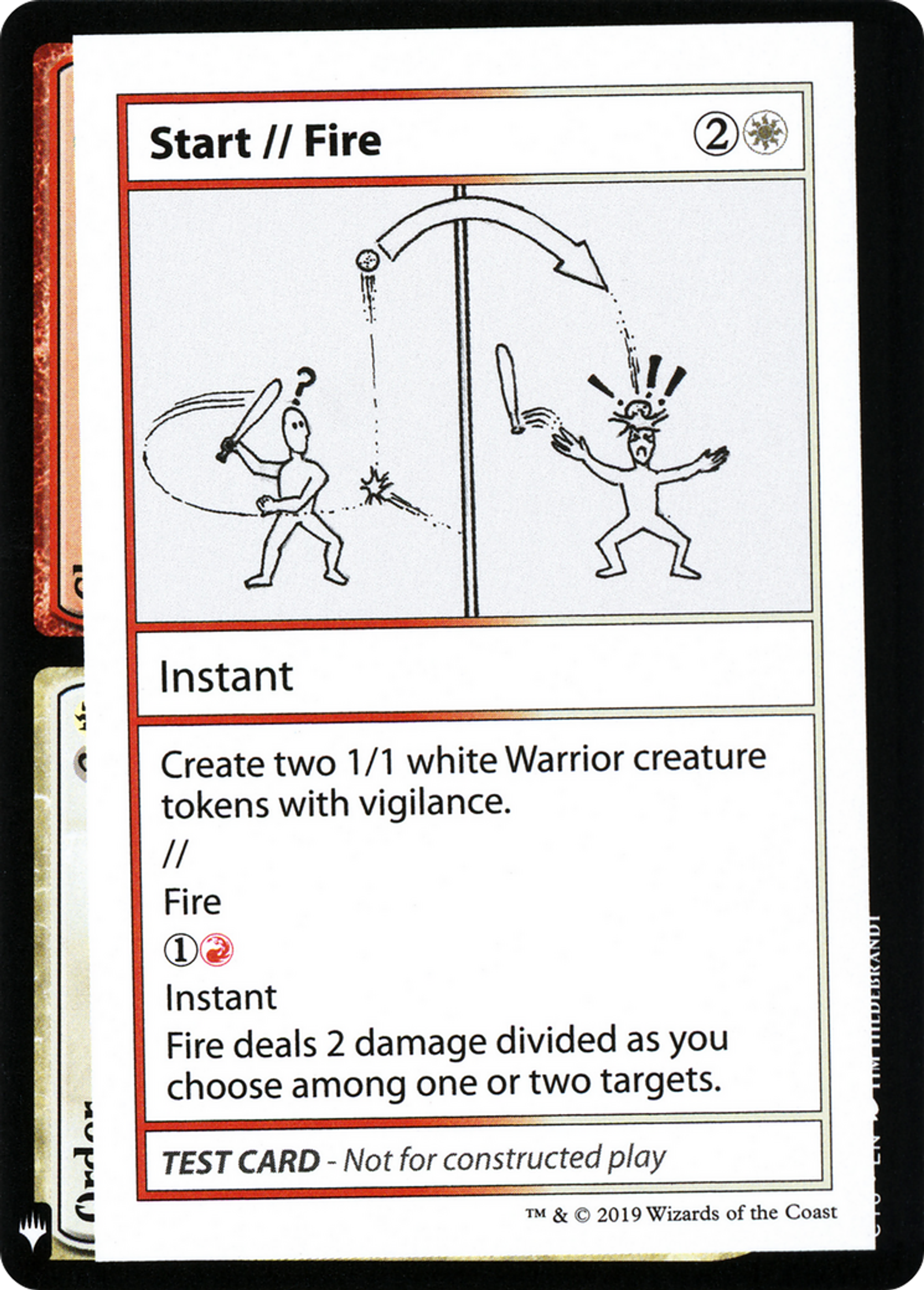 Start // Fire — Mystery Booster Playtest Cards 2019 — Magic: The Gathering
