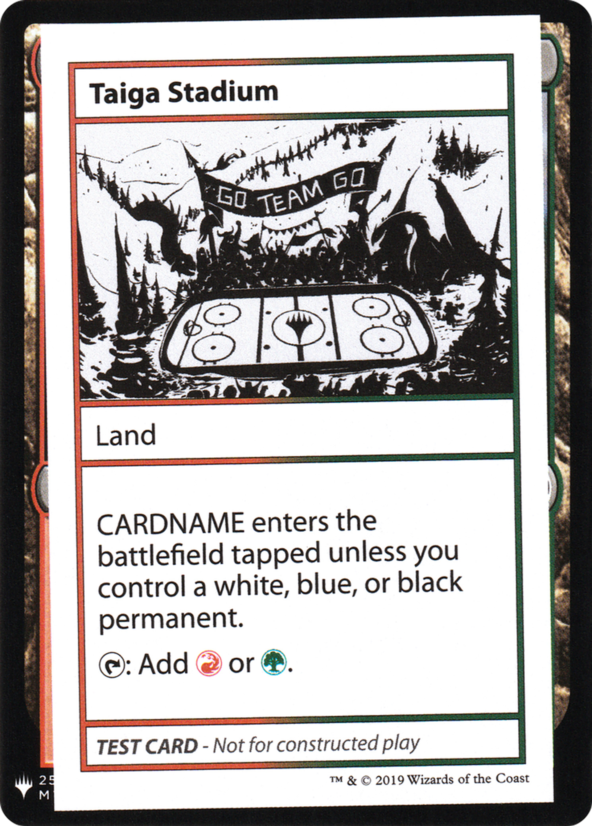Taiga Stadium — Mystery Booster Playtest Cards 2019 — Magic: The Gathering