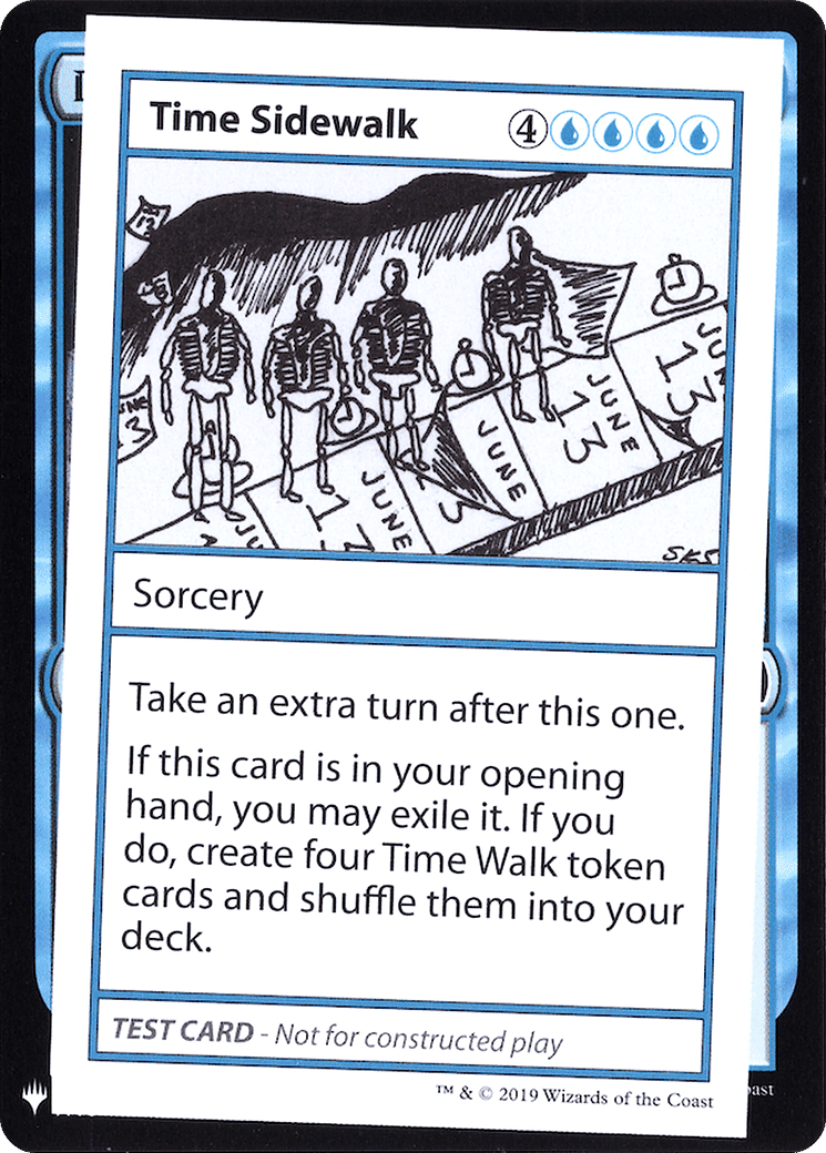 Time Sidewalk — Mystery Booster Playtest Cards 2019 — Magic: The Gathering