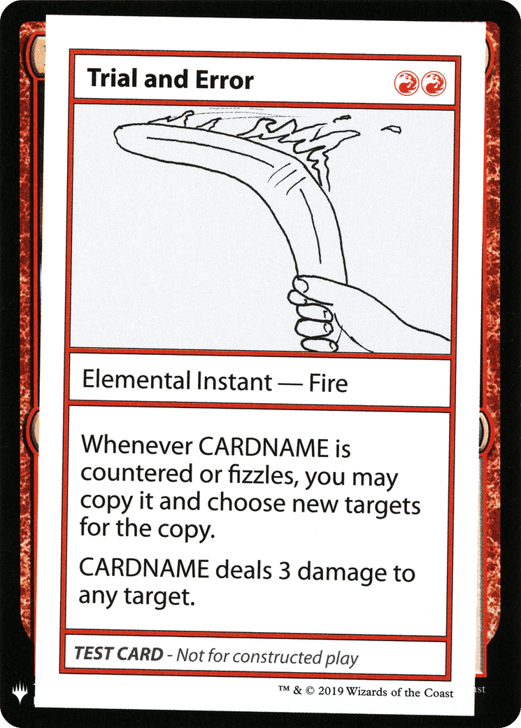 Trial and Error from Mystery Booster Playtest Cards 2019 - Magic: The Gathering