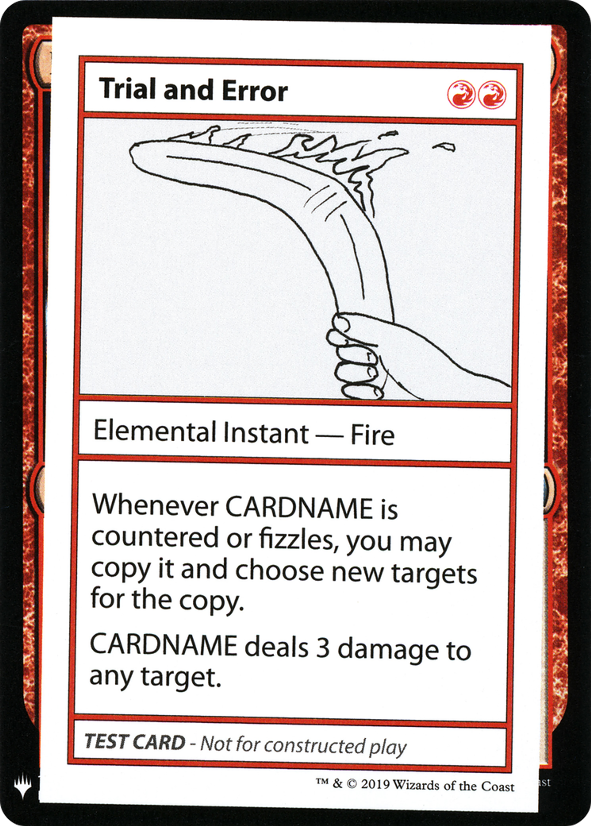 Trial and Error — Mystery Booster Playtest Cards 2019 — Magic: The Gathering