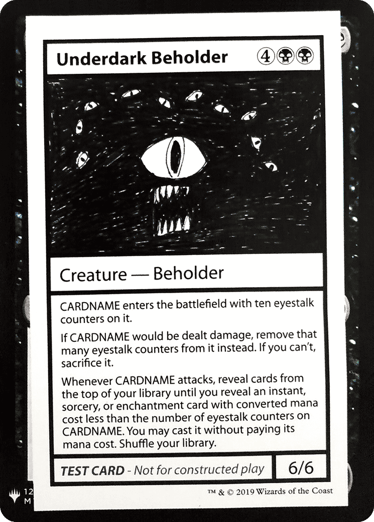Underdark Beholder — Mystery Booster Playtest Cards 2019 — Magic: The Gathering