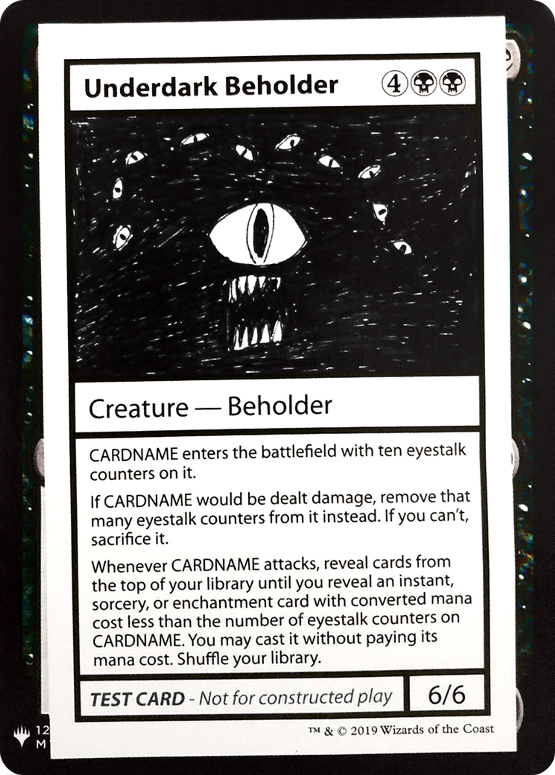 Underdark Beholder — Mystery Booster Playtest Cards 2019 — Magic: The Gathering