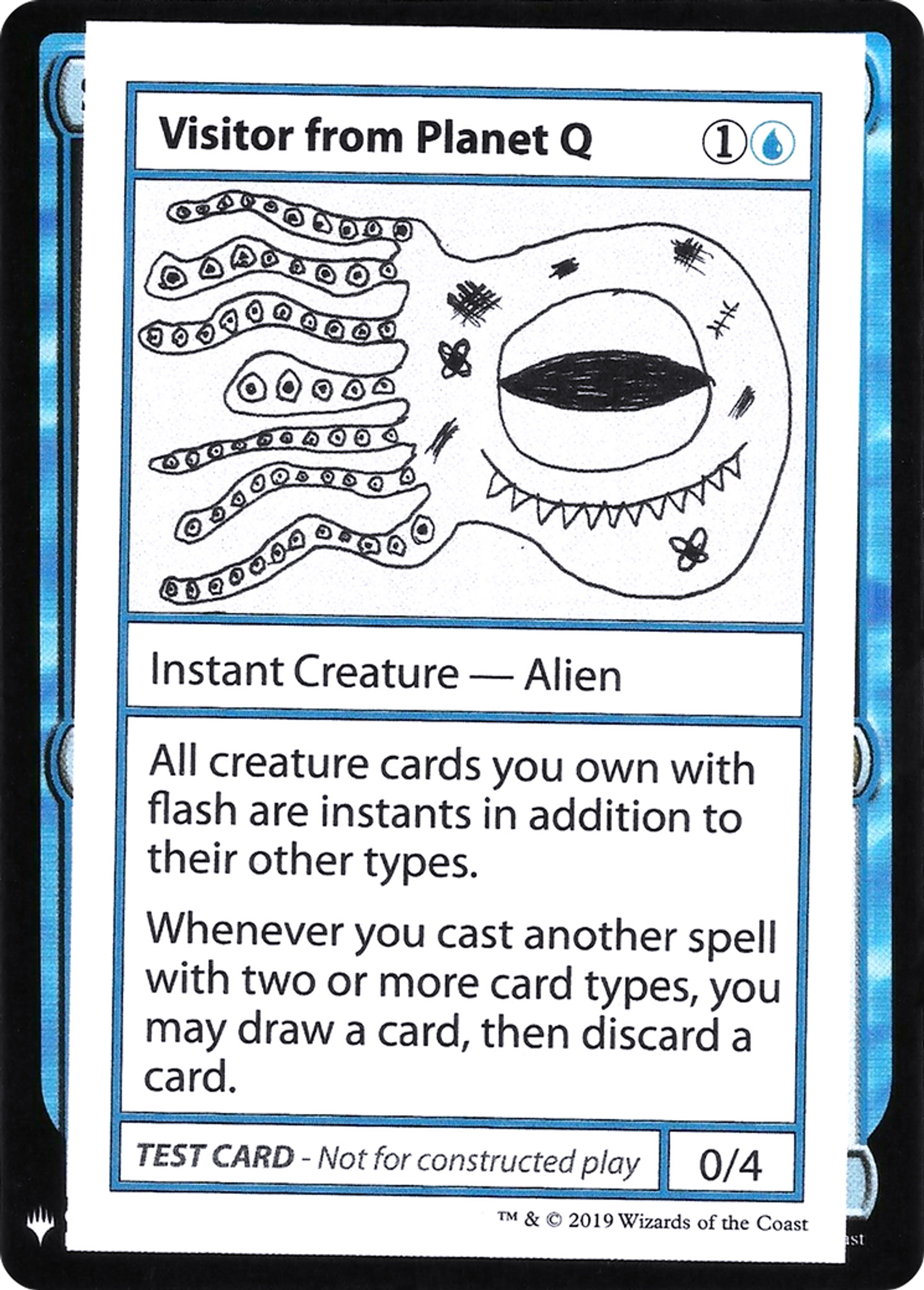 Visitor from Planet Q — Mystery Booster Playtest Cards 2019 — Magic: The Gathering