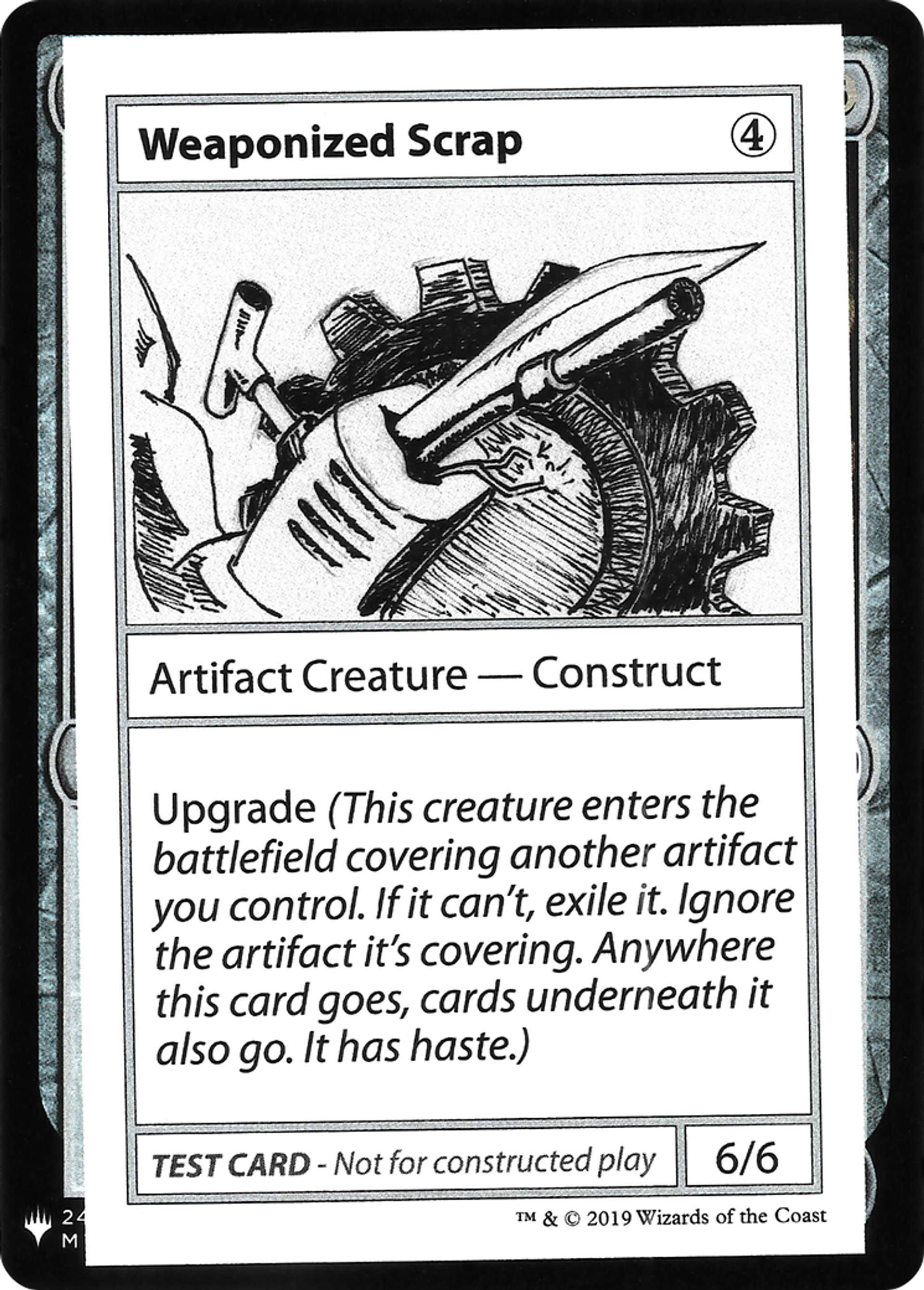 Weaponized Scrap — Mystery Booster Playtest Cards 2019 — Magic: The Gathering