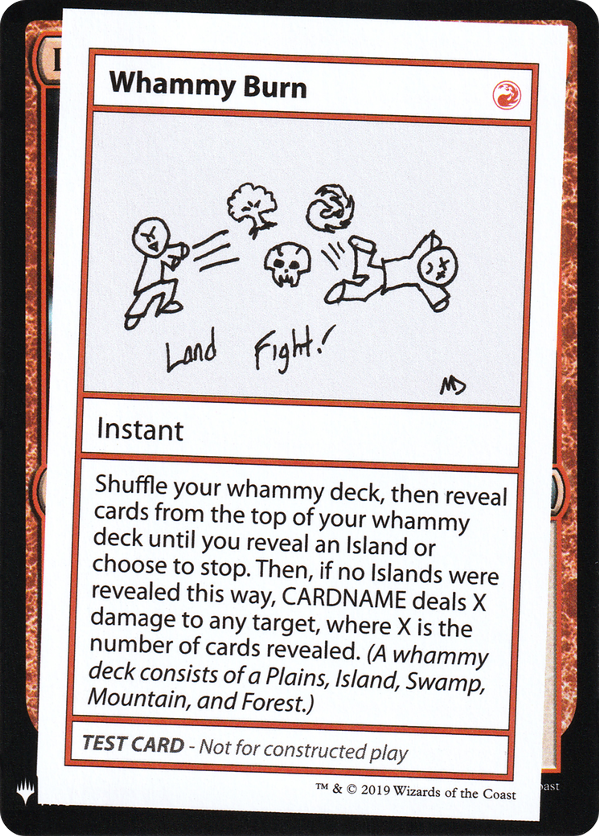 Whammy Burn — Mystery Booster Playtest Cards 2019 — Magic: The Gathering