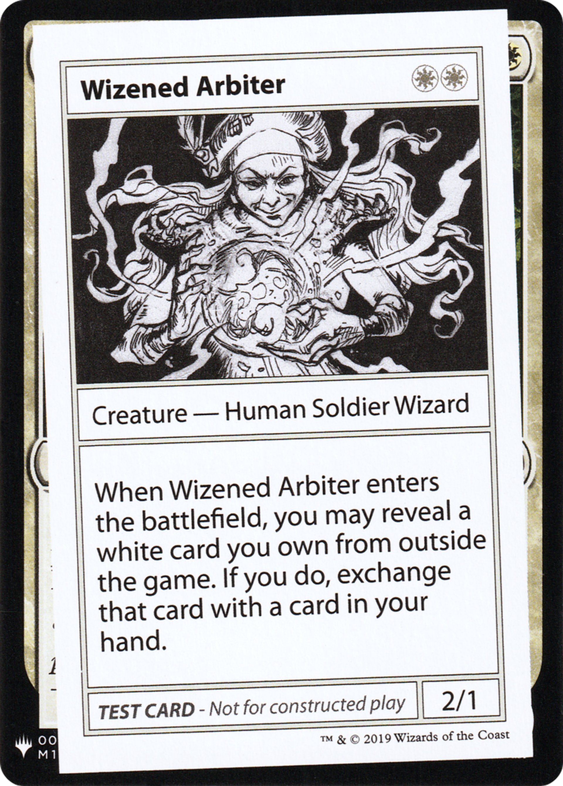 Wizened Arbiter — Mystery Booster Playtest Cards 2019 — Magic: The Gathering