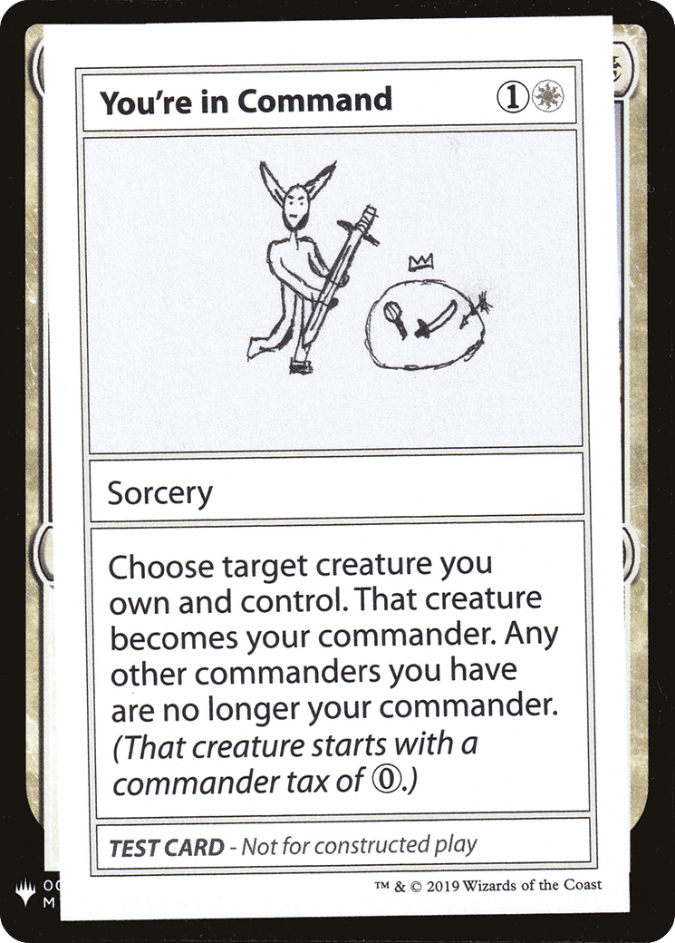 You're in Command — Mystery Booster Playtest Cards 2019 — Magic: The Gathering