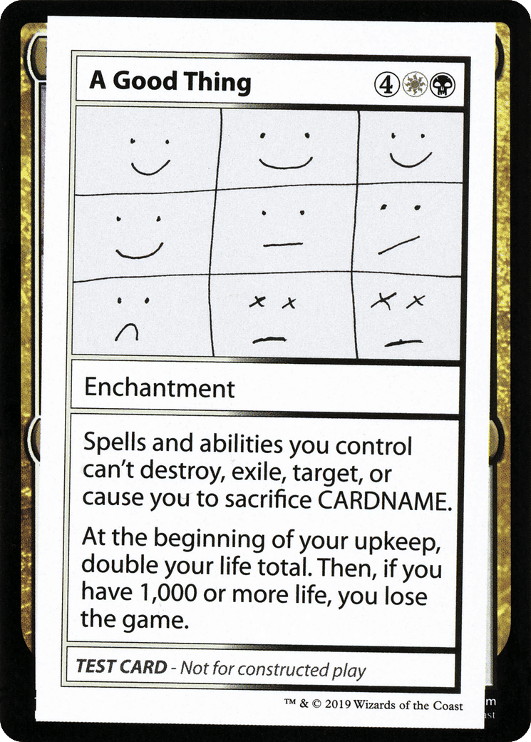 A Good Thing — Mystery Booster Playtest Cards 2021 — Magic: The Gathering