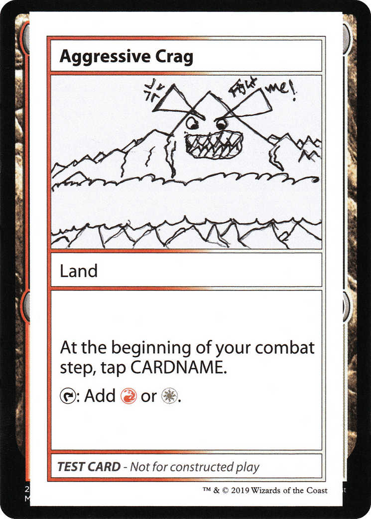 Aggressive Crag — Mystery Booster Playtest Cards 2021 — Magic: The Gathering