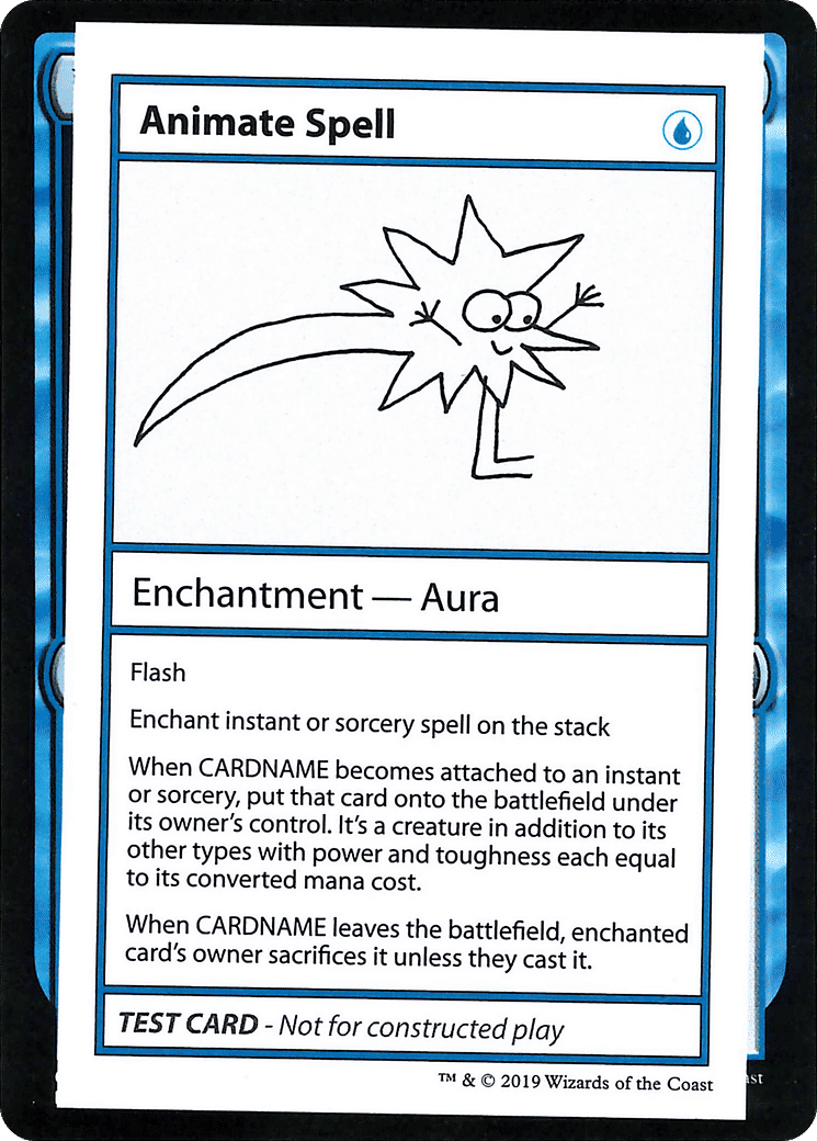 Animate Spell — Mystery Booster Playtest Cards 2021 — Magic: The Gathering