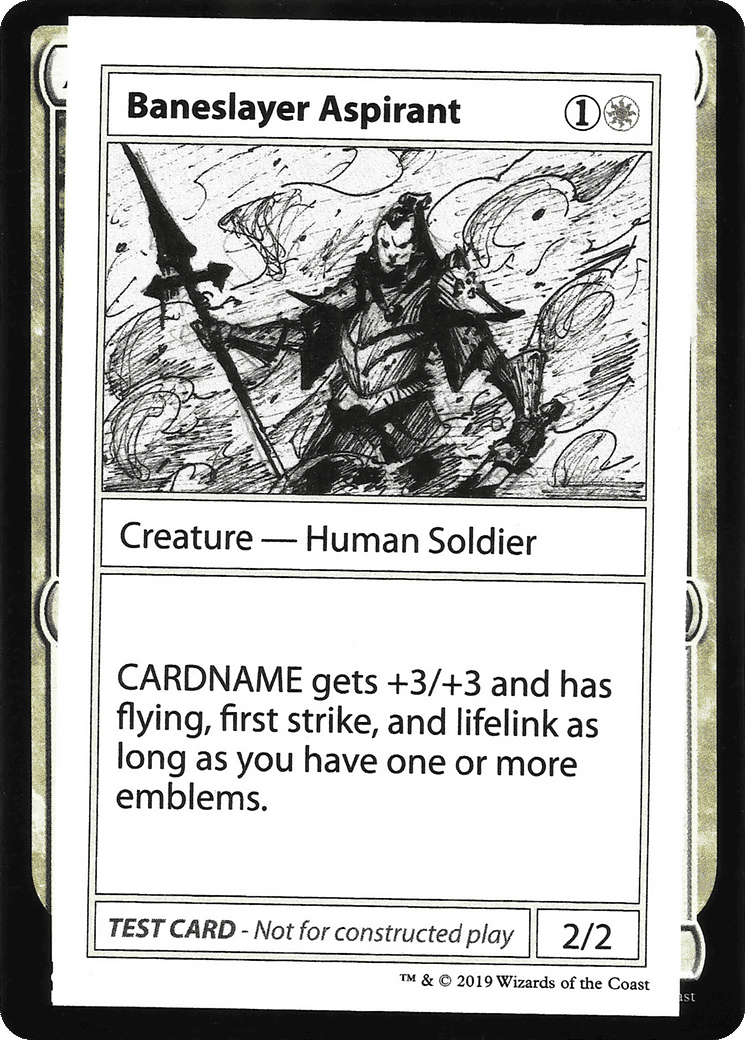 Baneslayer Aspirant — Mystery Booster Playtest Cards 2021 — Magic: The Gathering