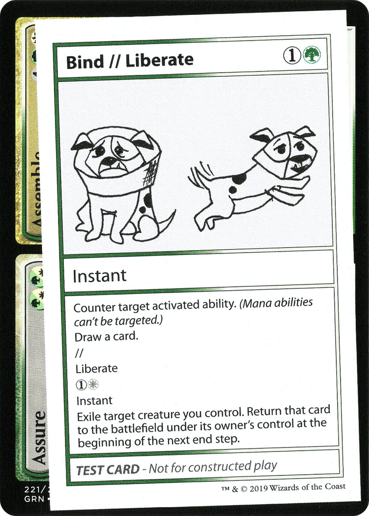 Bind // Liberate — Mystery Booster Playtest Cards 2021 — Magic: The Gathering