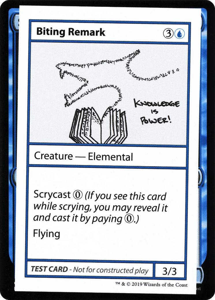 Biting Remark — Mystery Booster Playtest Cards 2021 — Magic: The Gathering