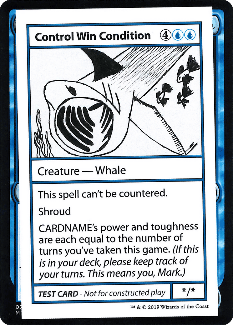 Control Win Condition — Mystery Booster Playtest Cards 2021 — Magic: The Gathering