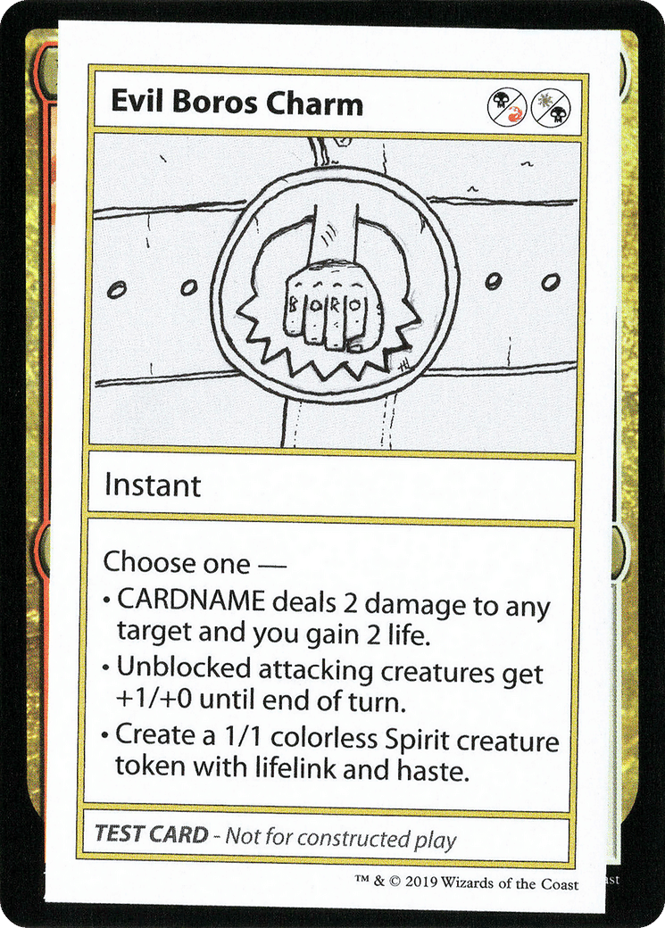 Evil Boros Charm — Mystery Booster Playtest Cards 2021 — Magic: The Gathering