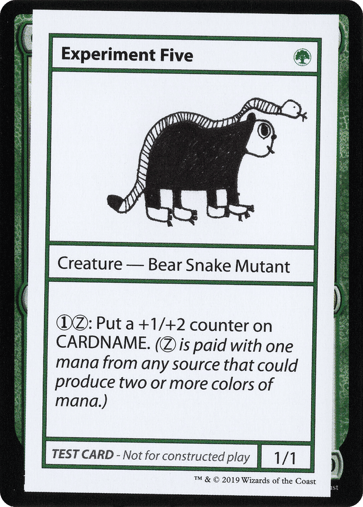 Experiment Five — Mystery Booster Playtest Cards 2021 — Magic: The Gathering