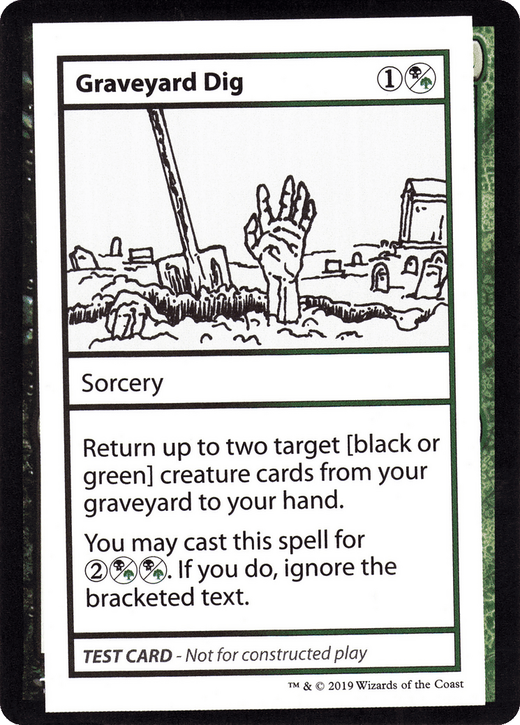 Graveyard Dig — Mystery Booster Playtest Cards 2021 — Magic: The Gathering