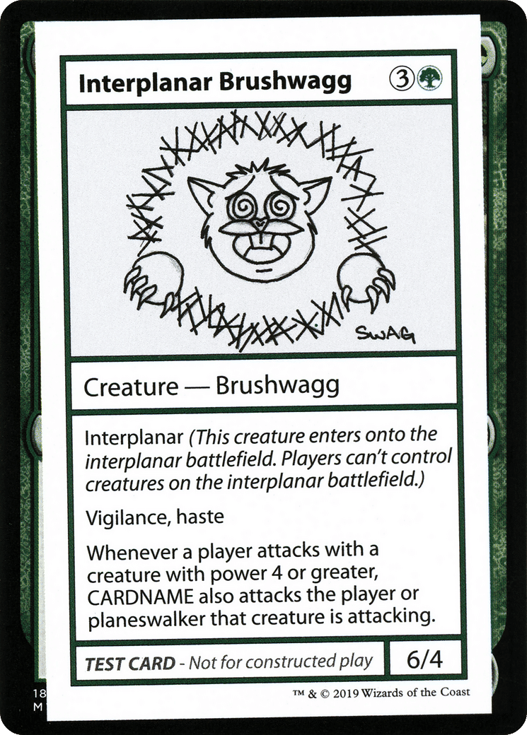 Interplanar Brushwagg — Mystery Booster Playtest Cards 2021 — Magic: The Gathering