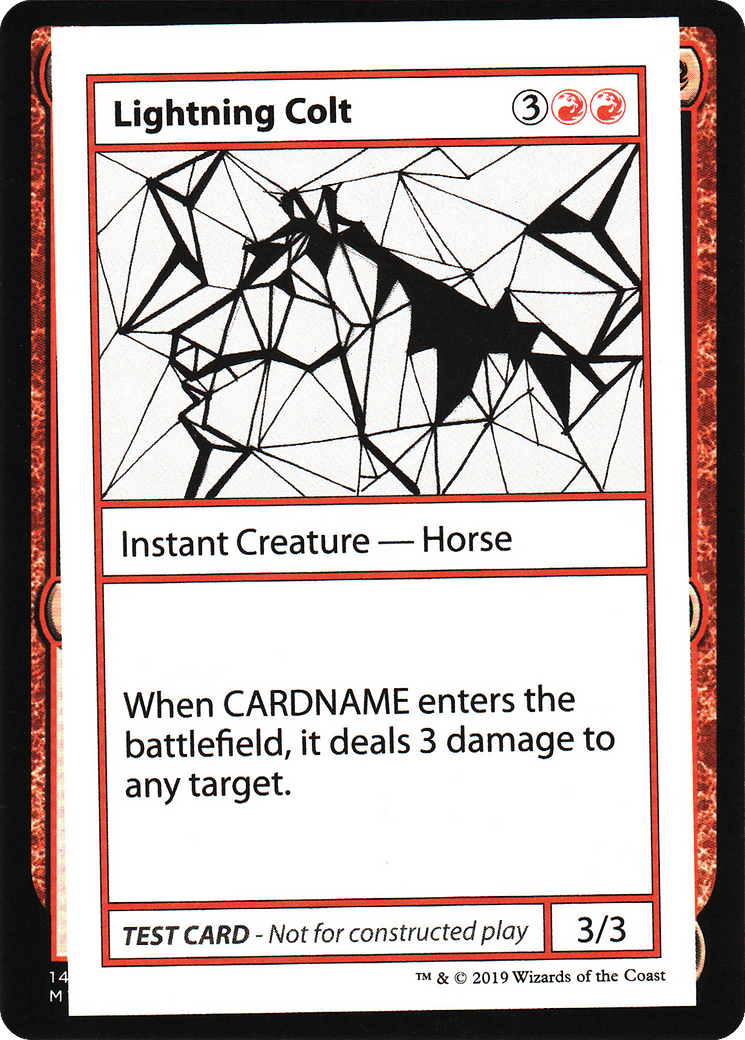 Lightning Colt — Mystery Booster Playtest Cards 2021 — Magic: The Gathering