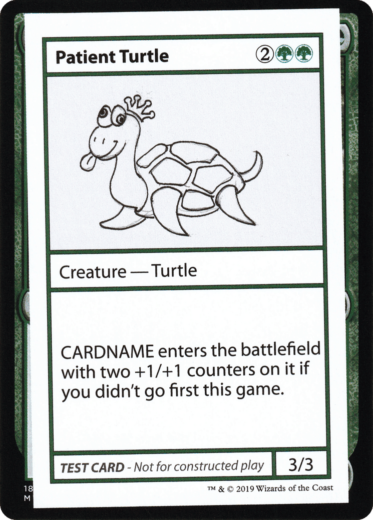Patient Turtle — Mystery Booster Playtest Cards 2021 — Magic: The Gathering